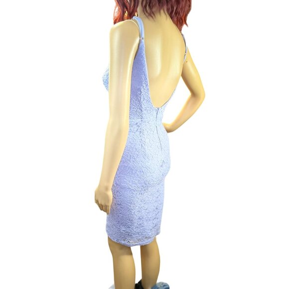 (5 for $25) Lulus Sleeveless Low Back Lace Dress in Lavender Size XS - Picture 3 of 6